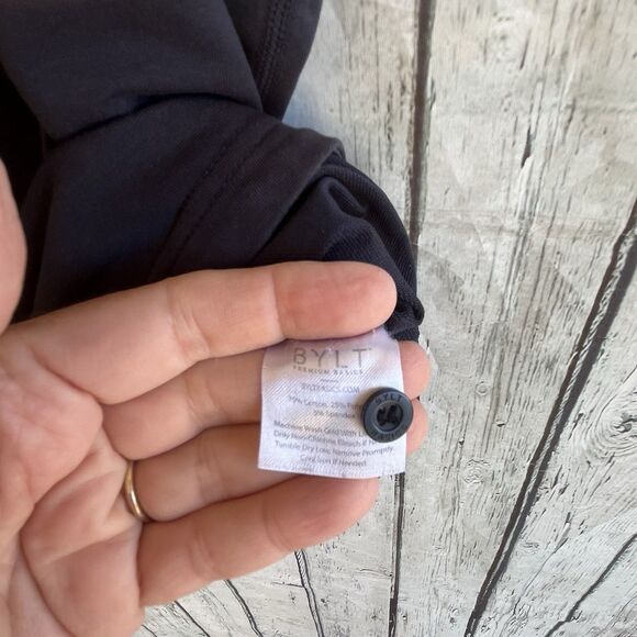 Bylt Mens Drop Cut Lux Polo Shirt Size XXL Navy Blue Short Sleeve Stretch Casual - Picture 8 of 9